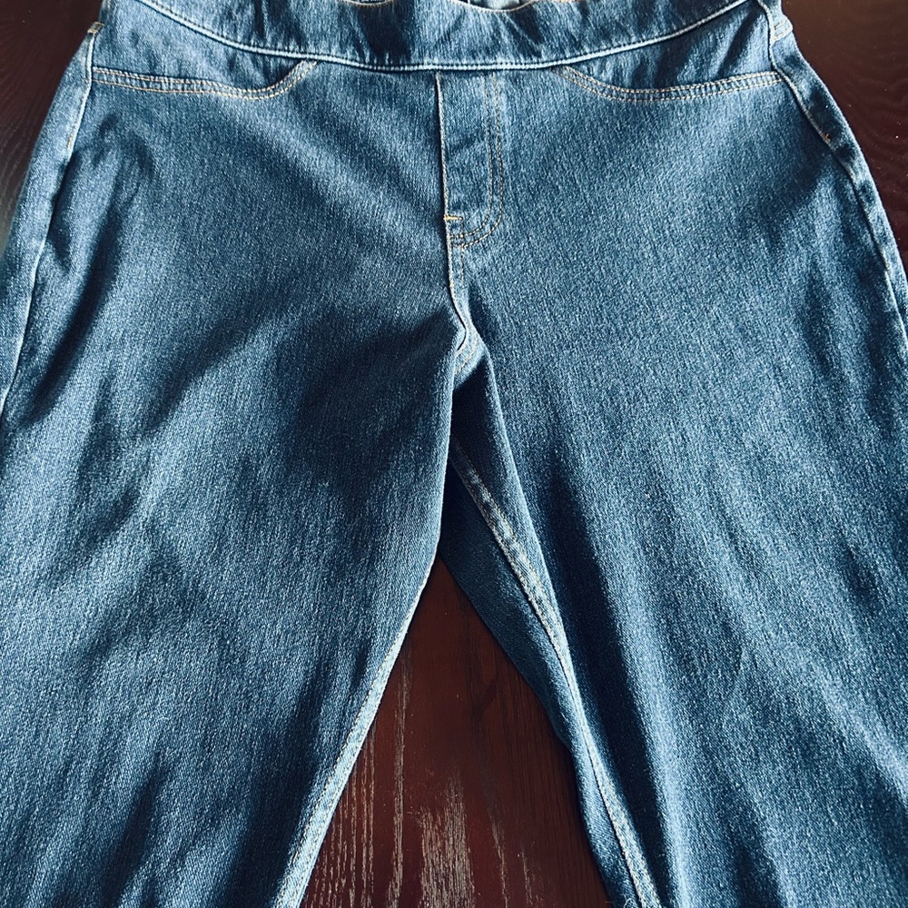 HUE Dark Blue stretch denim leggings / jeggings - Picture 7 of 7